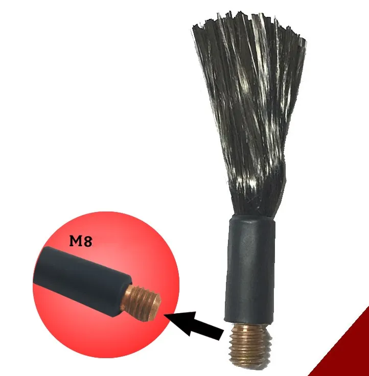 

10 PC of polishing brush head for stainless steel weld processing machine M6 / M8 weld cleaner