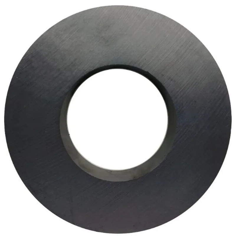 

outer diameter 120mm hole 60mm thickness 20mm work temperature -40 to +220 Celsius permanent ring ferrite magnet