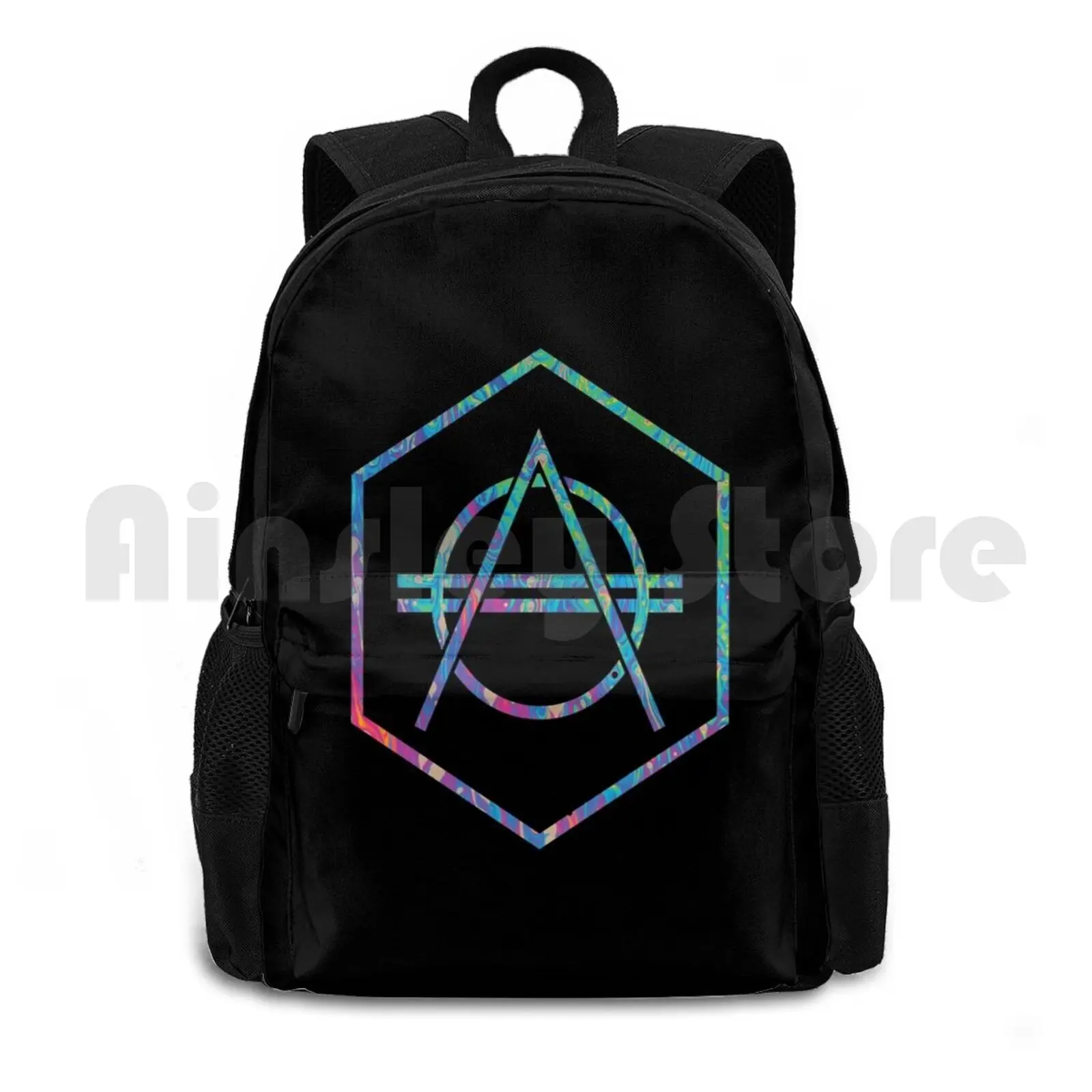 

Don Hex Outdoor Hiking Backpack Waterproof Camping Travel Don Don Edm Rave Music House Techno Dubstep Festival Music Festival