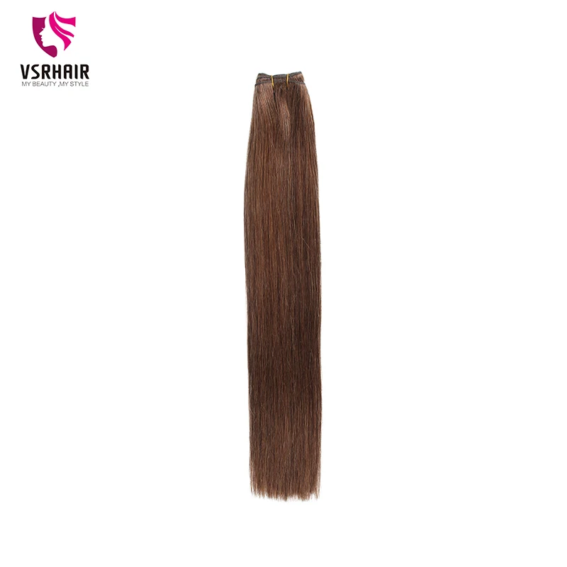 VSR-extensiones de cabello humano de doble trama, pelo liso de Calidad Europea, 100g, máquina Remy