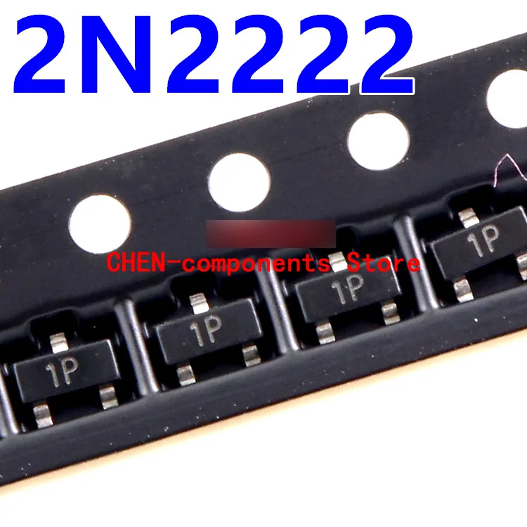 100Pcs 2N2222 MMBT2222A 1P SMD Triode SOT-23