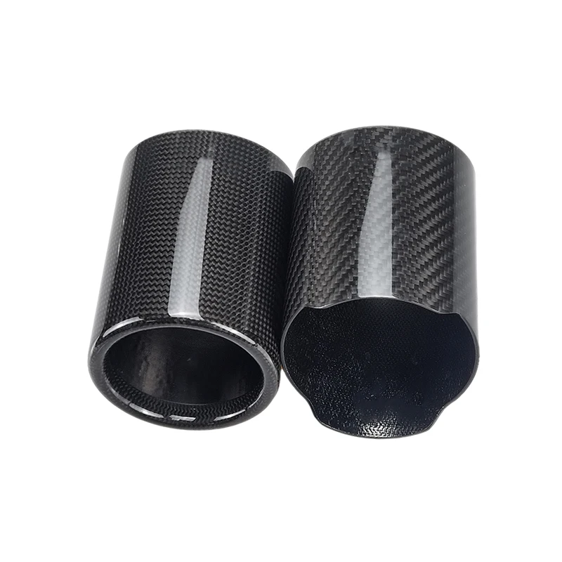 genuine SUMSOO Curly / Straight Full Exhaust Pipe Matte/ Glossy Cover Car Universal Exhaust Muffler Pipe Tip Cover Accessories