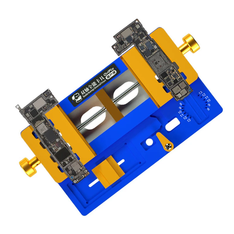 

Механическое приспособление с двойным подшипником, держатель печатной платы для материнской платы iPhone, чип процессора, точечный модуль проектора, инструменты для ремонта, переработанная платформа