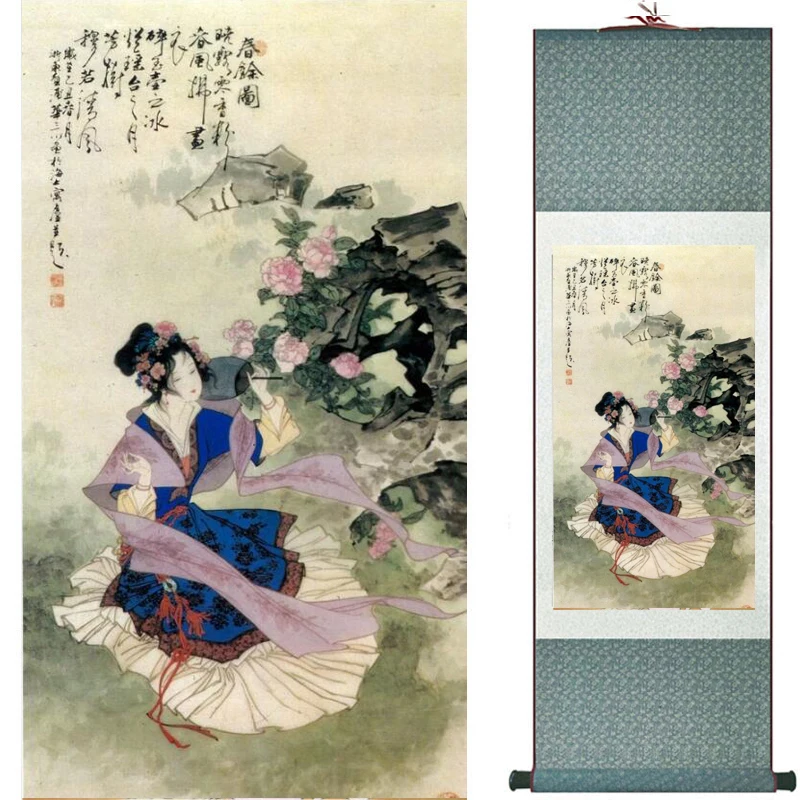 Traditional Chinese art painting Silk scroll painting   Chinese wash painting Chinese wash painting  201907300020