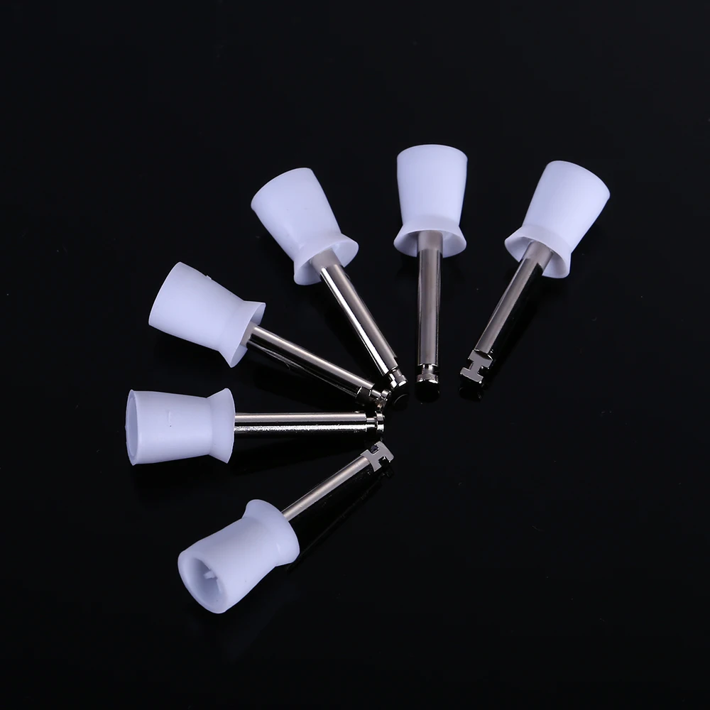 100pcs/box Dental Polishing Cup Latch Type Rubber Tooth Polish Polishing Brush Prophy Cup for Low Speed Handpiece Oral hygiene