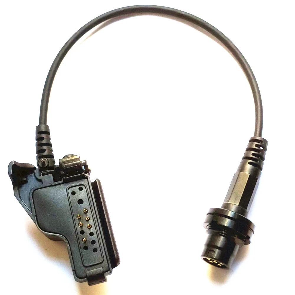 AN/PRC-152/PRC 148 Harris walkie talkie 6 pin plug turn to Motorola HT1000 GP900 XTS2500 MTX838 adapter U-283/U connector