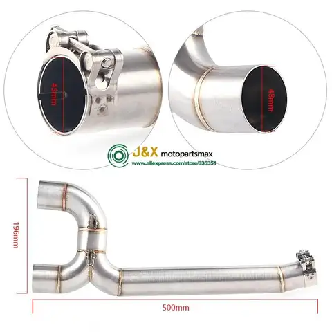 यामाहा FZ-6N FZ-6S FZ6 FZ6S FZ6N मोटरसाइकिल कार्बन फाइबर एग्जॉस्ट मफलर कनेक्टर मिडिल पाइप फुल सिस्टम के लिए स्लिप ऑन 10 best sales यामाहा FZ6 एग्जॉस्ट - №10