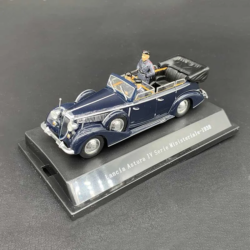 1:43 Diecast Alloy Simulation 1938 Mussolini Car Model Alloy Metal Vehicle Toy Gift Collection Ornaments Display Boys Toys