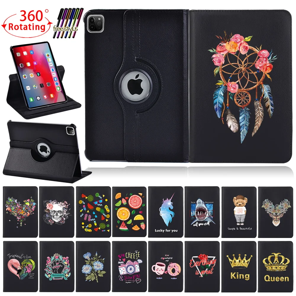 

360 Rotating Tablet Case for Apple IPad Pro 9.7 2015/Pro 10.5 2017/Pro 11 2018/Pro 11 2020 Bracket Leather Scratch Cover Case