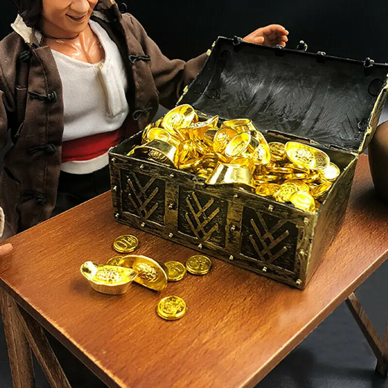 [PF] 1:6 1/6 Action Figure Ratio Treasure Box Gold CoAin Character Decoration ScenepProps