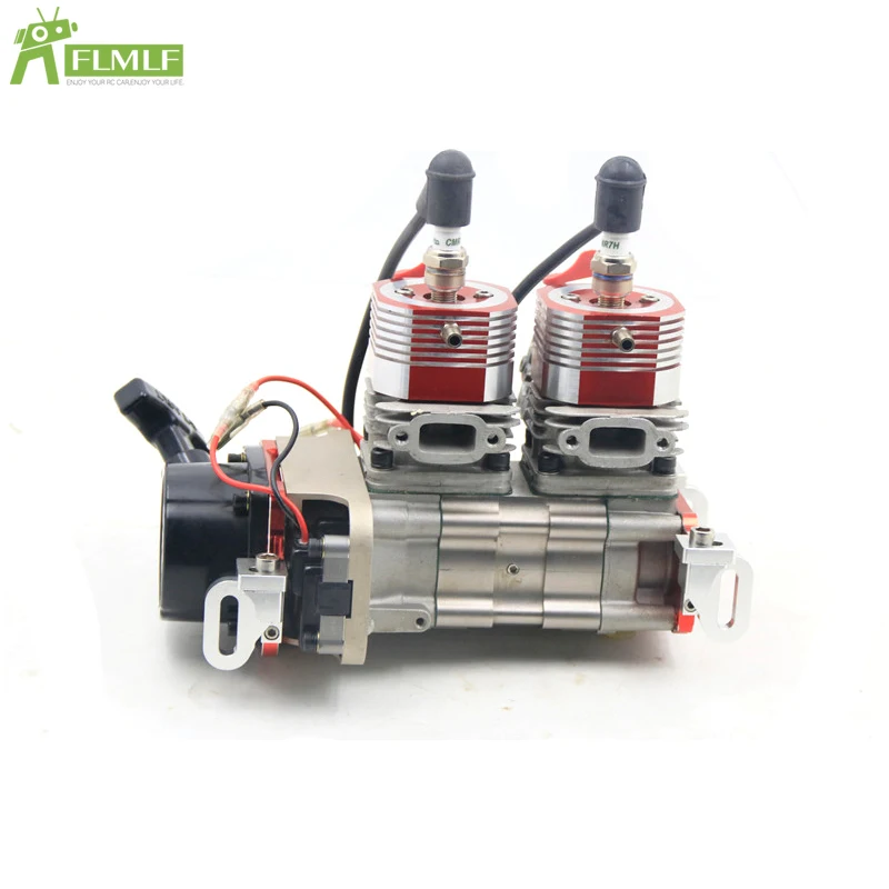 58CC Gasoline Engine Double Cylinders Fit for Zenoah CY RCMK Marine Gas Engine 58cc Rc Boat Toys Parts