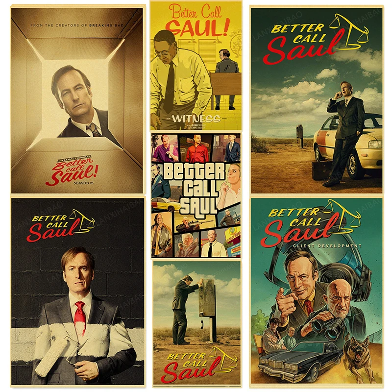 HOT!!! classic movie Better Call Saul Retro poster Poster Room Decor Art Home For Living Room Prints