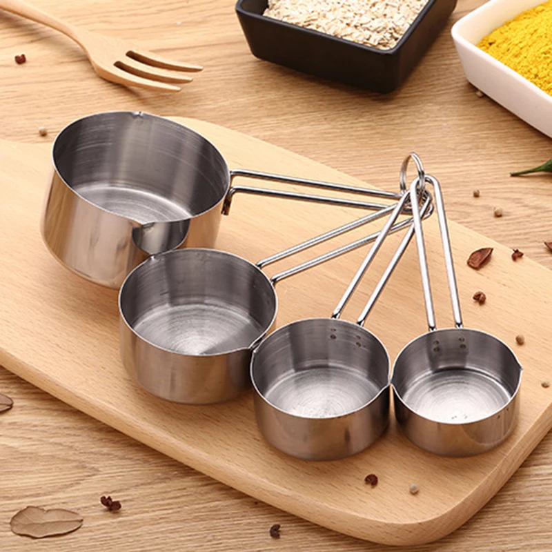 

Coffee Measuring Cup Kitchen Measuring Spoon Chocolate Stainless Steel Measuring Cup Set Kitchen Accessories Baking Tools