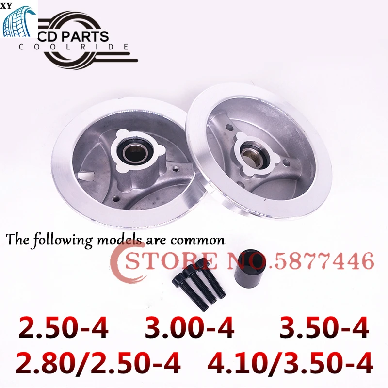 

8 / 9 / 10 Inch Aluminum Alloy Wheel Hub 2.80/2.50-4 Steel Ring 3.00-4 Wheel Rim 4.10/3.50-4 Wheel Hub 6002RS Bearing