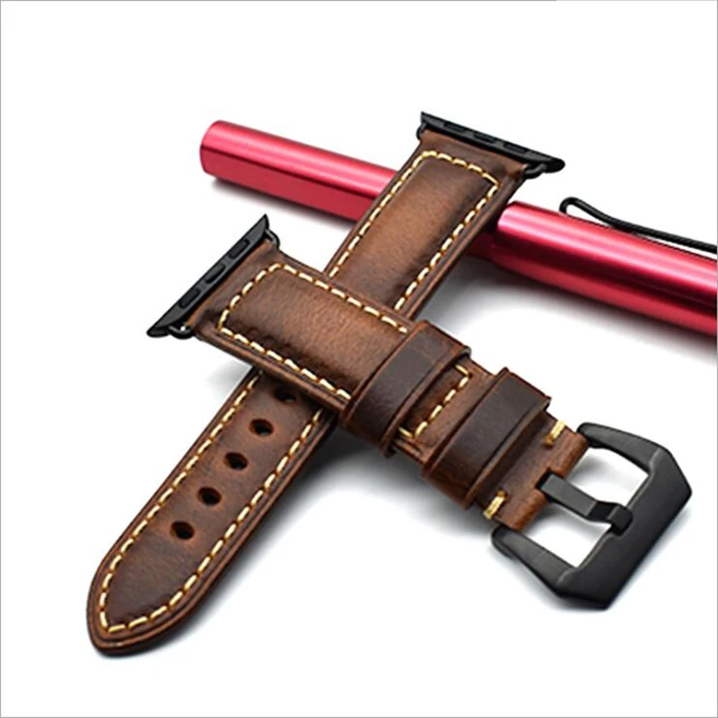 

Onthelevel Leather retro Strap Fashion Strap Apple Watch Bands 42mm Watchbands Reloj Watch Accessories for Apple Watch 1/2/3/4