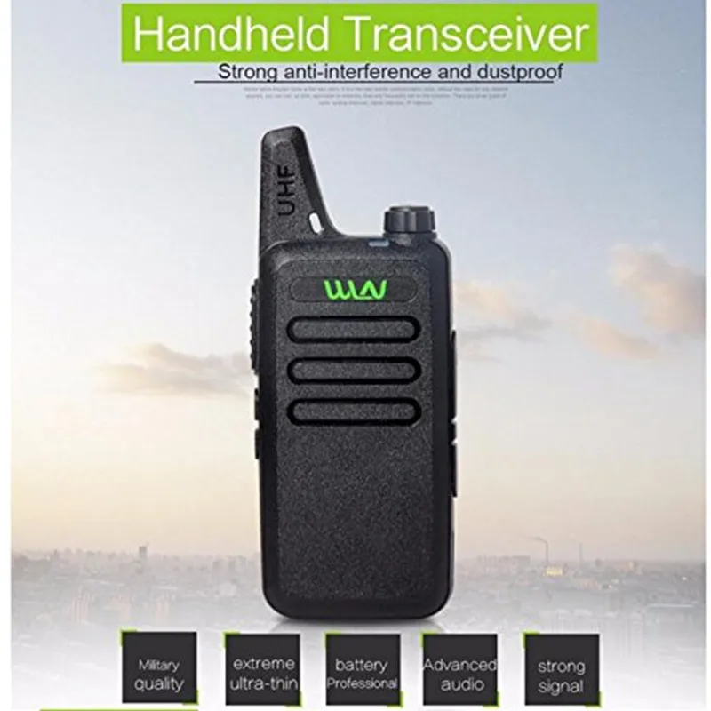 WLN-mini transceptor portátil, rádio bidirecional, comunicador do Presmão, estação de rádio, Walkie Talkie do Mi-Ni, KD C1, C1, 2 PCes