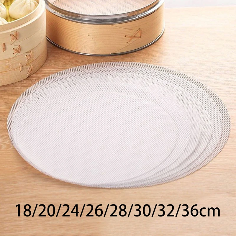 1 Stuks Siliconen Stomer Mat Non-Stick Pad Herbruikbare Ronde Broodjes Dumplings Mat Gebak Stoomboten Mat Mesh Bakmat Keukengereedschap