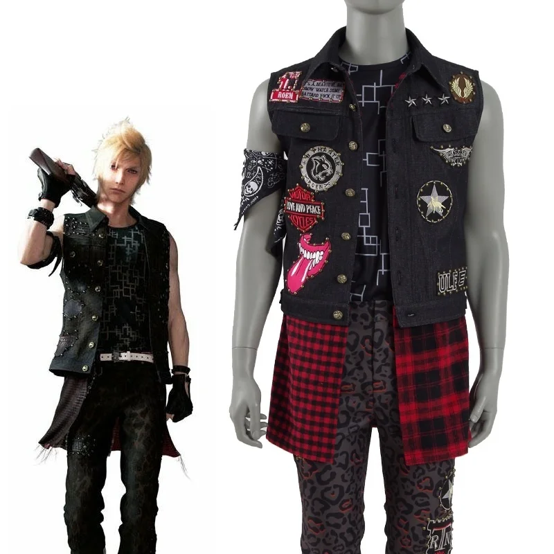 

Anime Cosplay Final Fantasy ff15 Prompto Argentum Daily Cosplay Costumes Sets