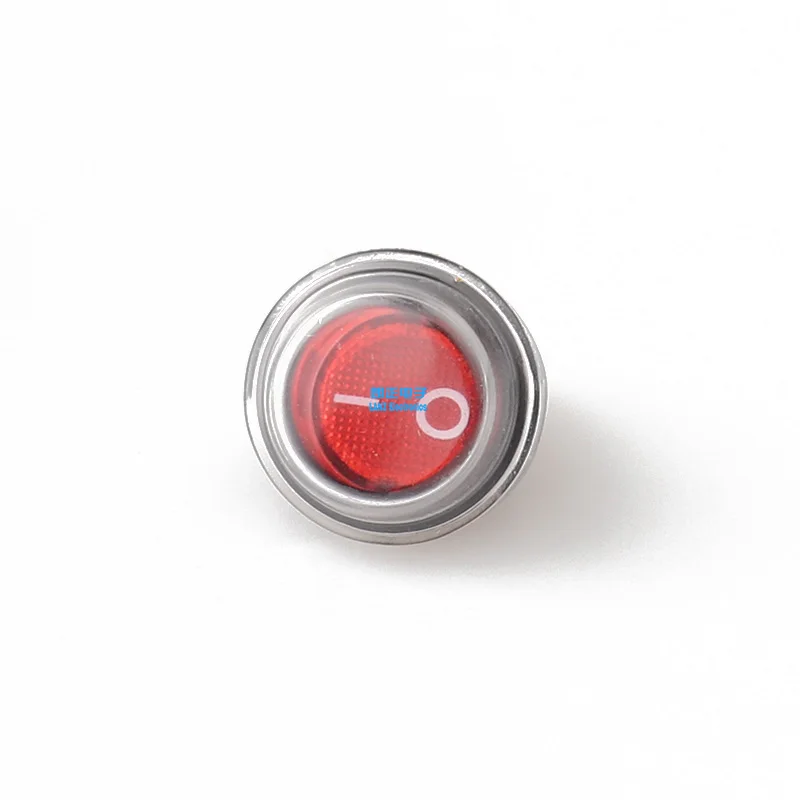 12V 220V Round Rocker Switch LED Light Toggle SPST ON/OFF 16mm Electric Control for Car Boat Waterproof Top Sales