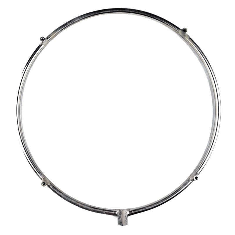 Diameter 14'' Stainless Steel Misting Ring For Fogging Fan For High Pressure Misting System With 4 Nozzles Seats 3/16''