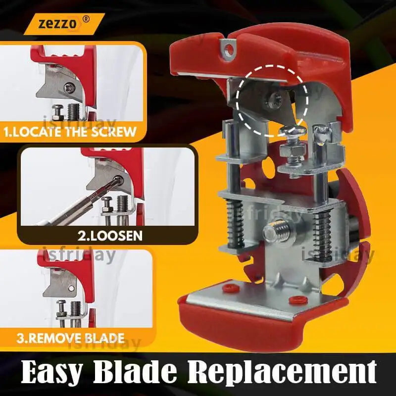 Zitour Universal Handheld Quick Stripper Electric Wire Stripper Machine Wire Cable Cutter Stripping Machine Pliers Tool 2 Blades