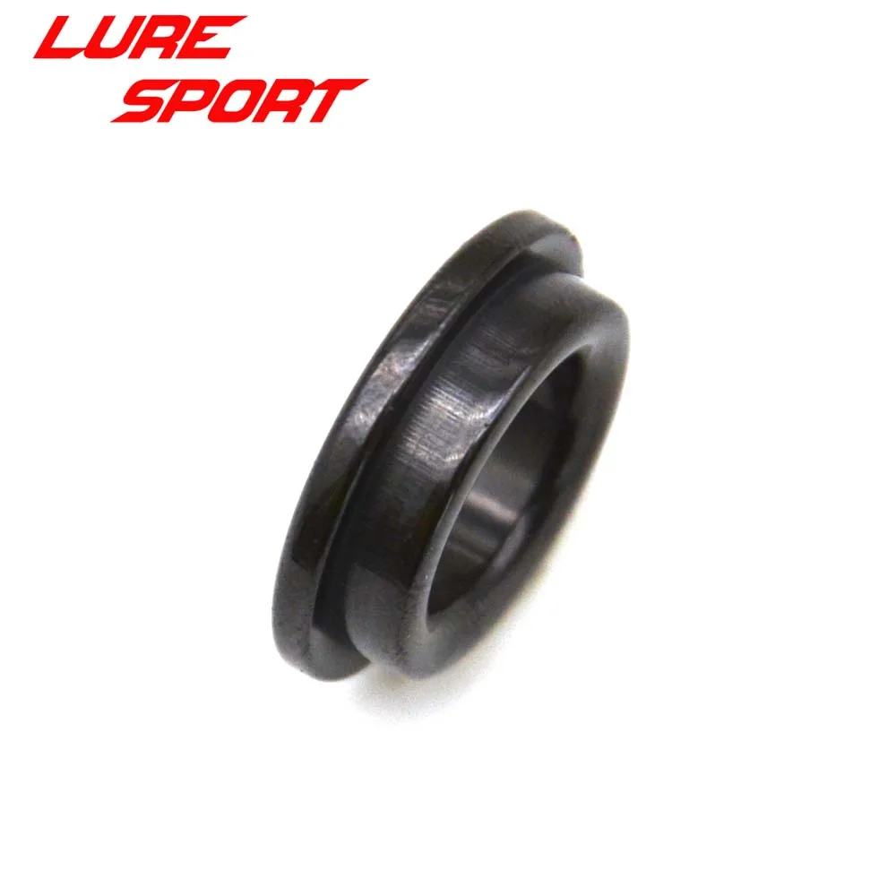 LureSport 12pcs 18pcs size 6-20 Thickening Alconite Ring Ceramic Black Guide Ring Rod Building component Repair DIY Accessory