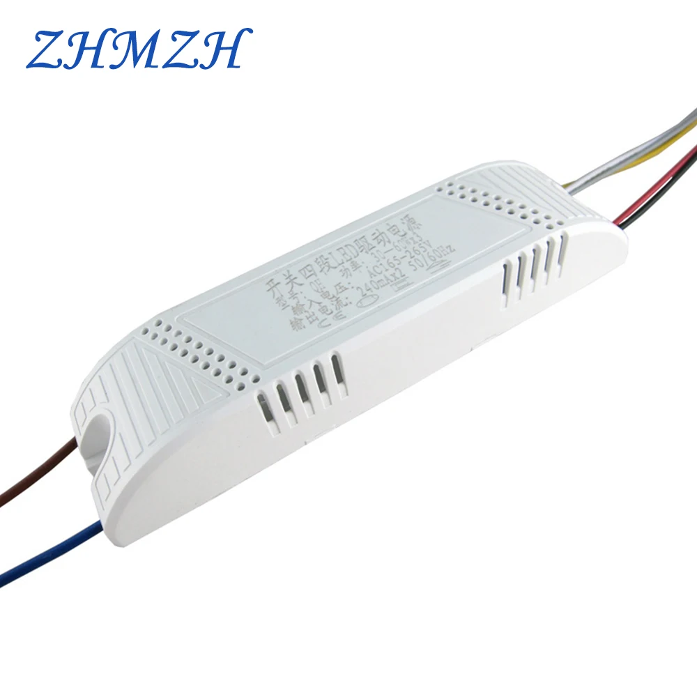 230mA Constant Current LED Driver 220V LED Ceiling Lamp Three-stage Dimming Power Supply 40-60W*5 Lighting Transformer 2 Outputs