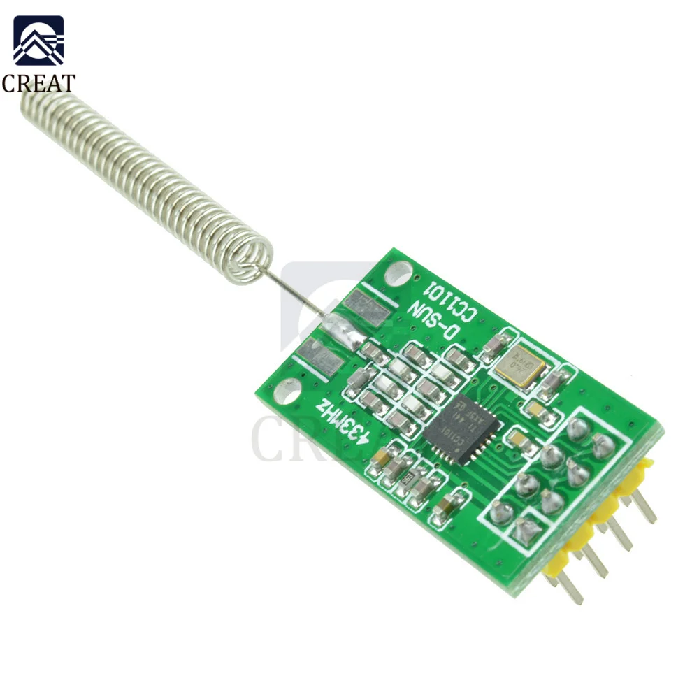CC1101 Wireless Transceiver Module 433MHz 2500 NRF Distance Transmission Board OOK ASK MSK Modulation Programable Control 2500