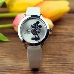 Reloj de cuarzo de Mickey Mouse y Minnie para niños y mujeres, con dibujos animados en 3D cronógrafo de pulsera, bonito