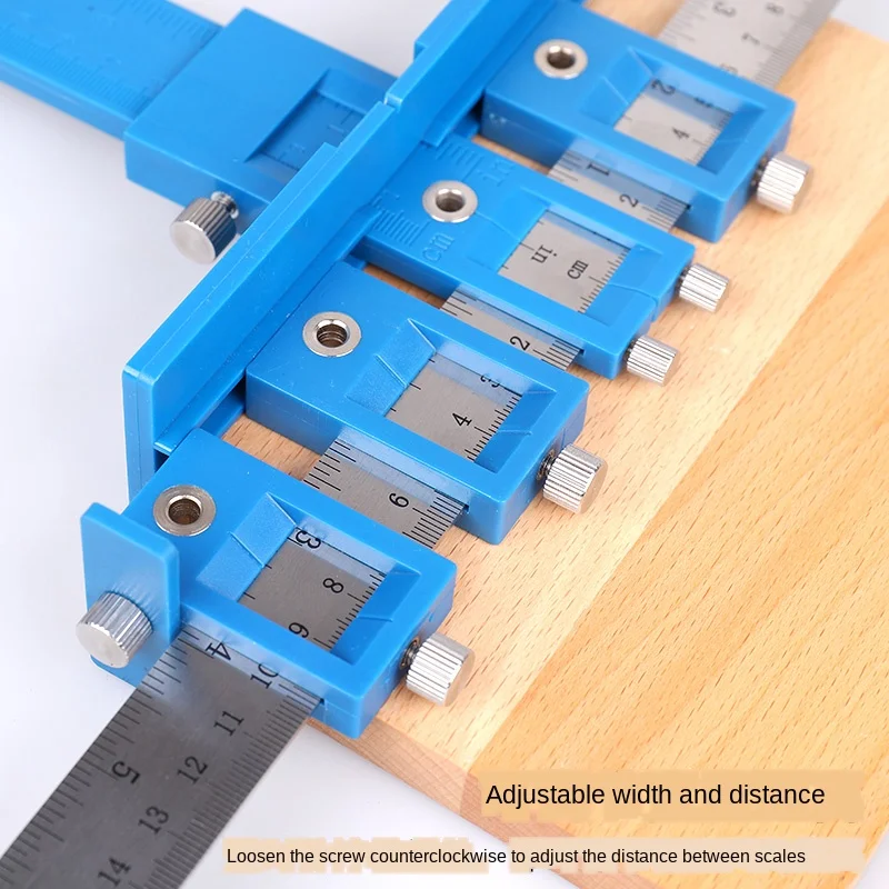 Power Tools Punch Locator, Drill Guide Sleeve Cabinet Hardware Jig,Template Wood Drilling Dowelling for Installation of Handles