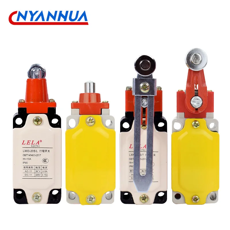 Mini Limit Micro Switch Roller Arm Type Automatic Reset Limit Switch Limit LXK3-20S/T /B/Z/L Waterproof Momentary Rotary Switch