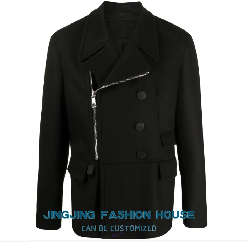 S-7XL!!2021 Autumn and winter new woolen coat men's woolen coat short style loose youth thickening popular casual jacket