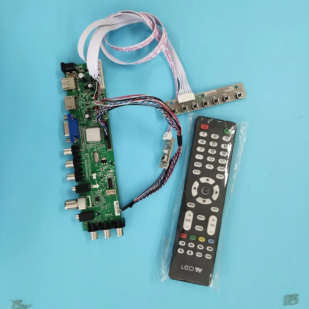 

Комплект платы контроллера для N156B6-L01/L0A N156B6 40pin DVB-T 1366X768 VGA LED HDMI цифровой телевизор LVDS USB WLED пульт дистанционного управления