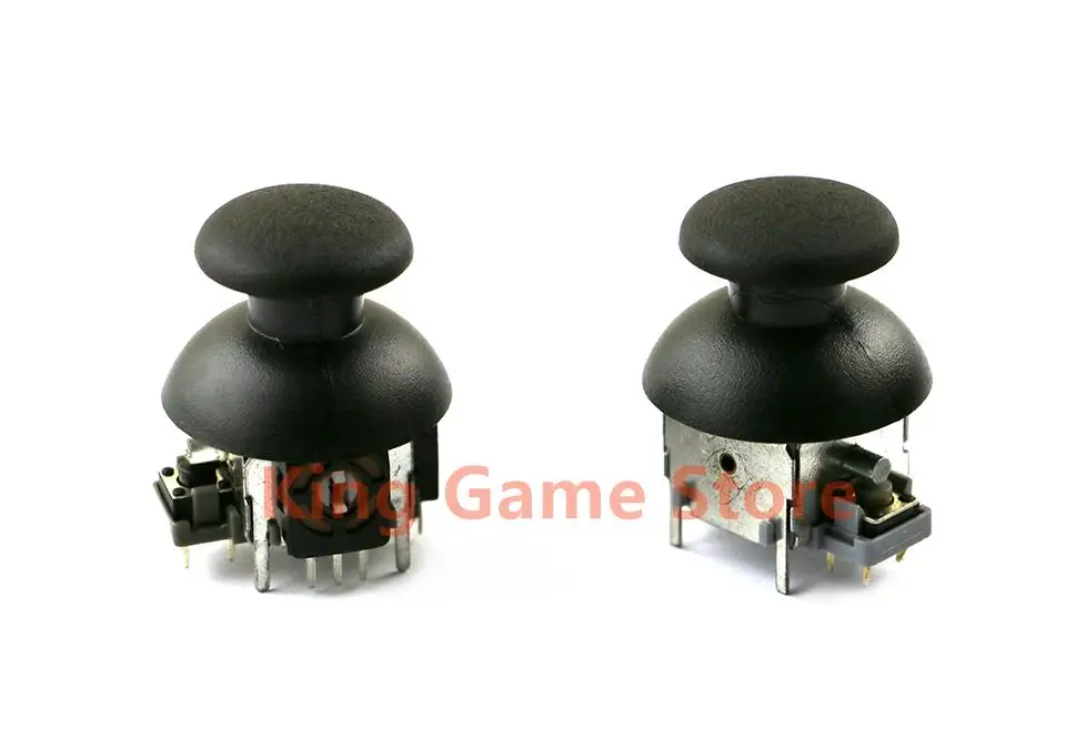 2sets/lot 3D Analog Joystick + 3D Rocker Joystick Cap small hole Mushrooall Replacement for PS2 Controller