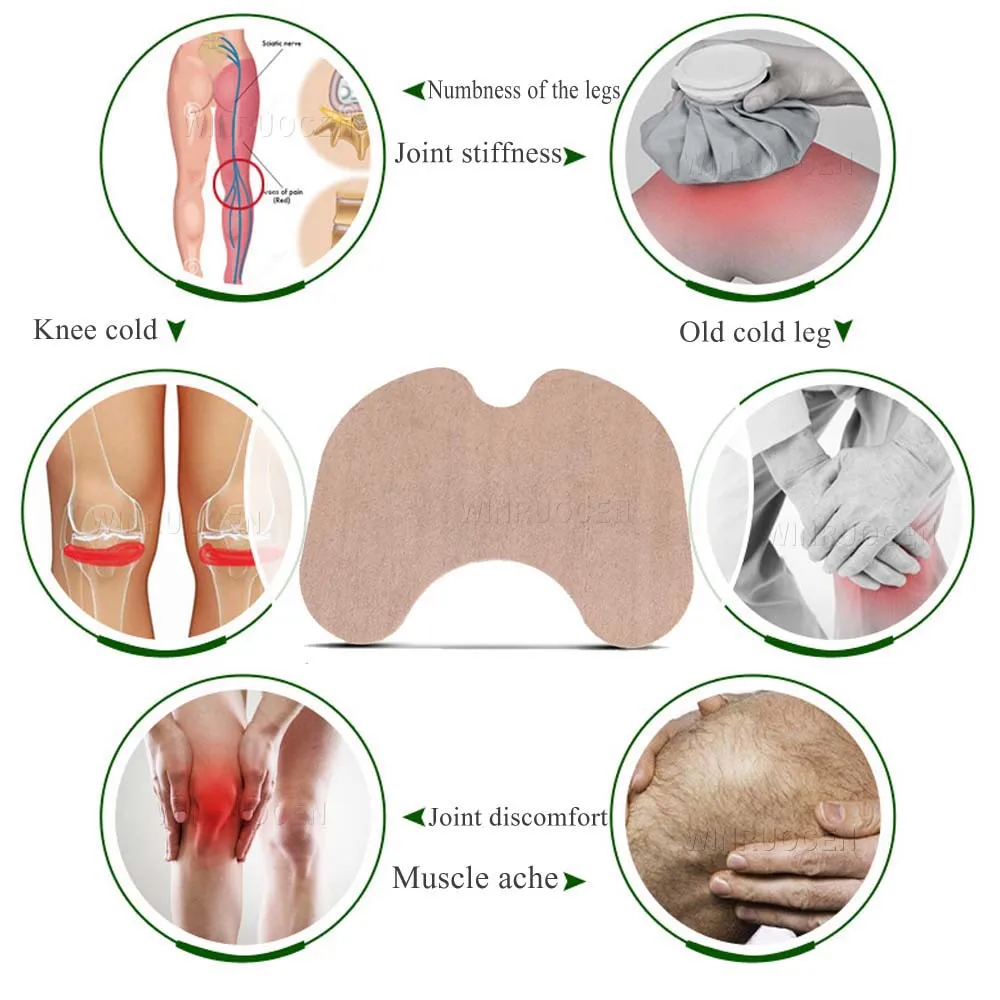 12pcs/bag Knee Medical Plaster insole Extract Knee Ache Pain Relieving Knee Rheumatoid Arthritis Body Patch pads