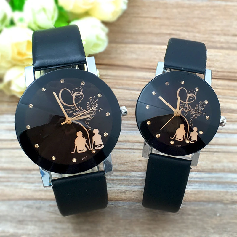 Montre Couple Amoureux, Tempérament, Personnalité Simple, Tendance Étudiante, Cadeau Anniversaire, Léon, Mode, 1Pc