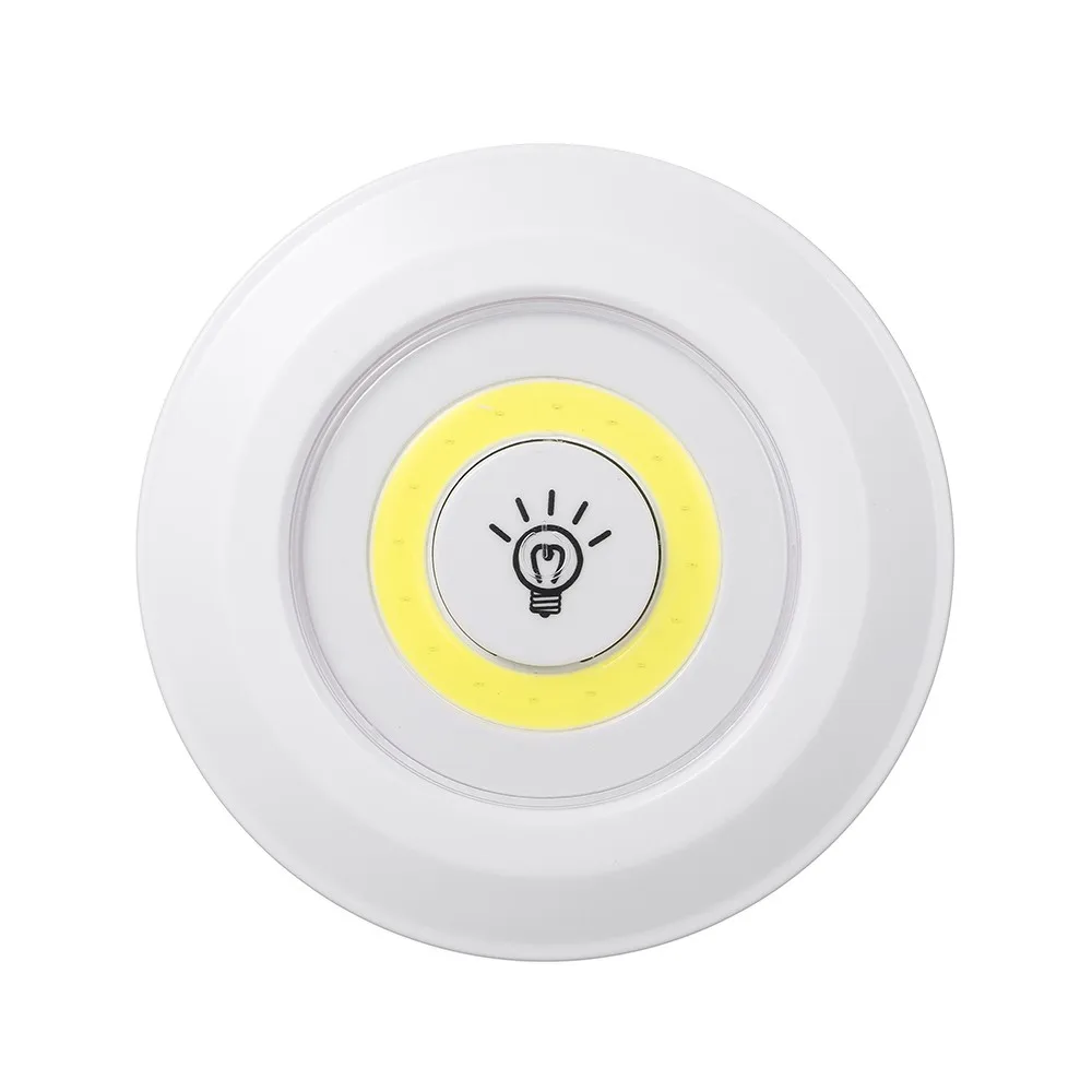 3 Pack 4.5V 1W COB LED Puck Light con telecomando Drop shipping