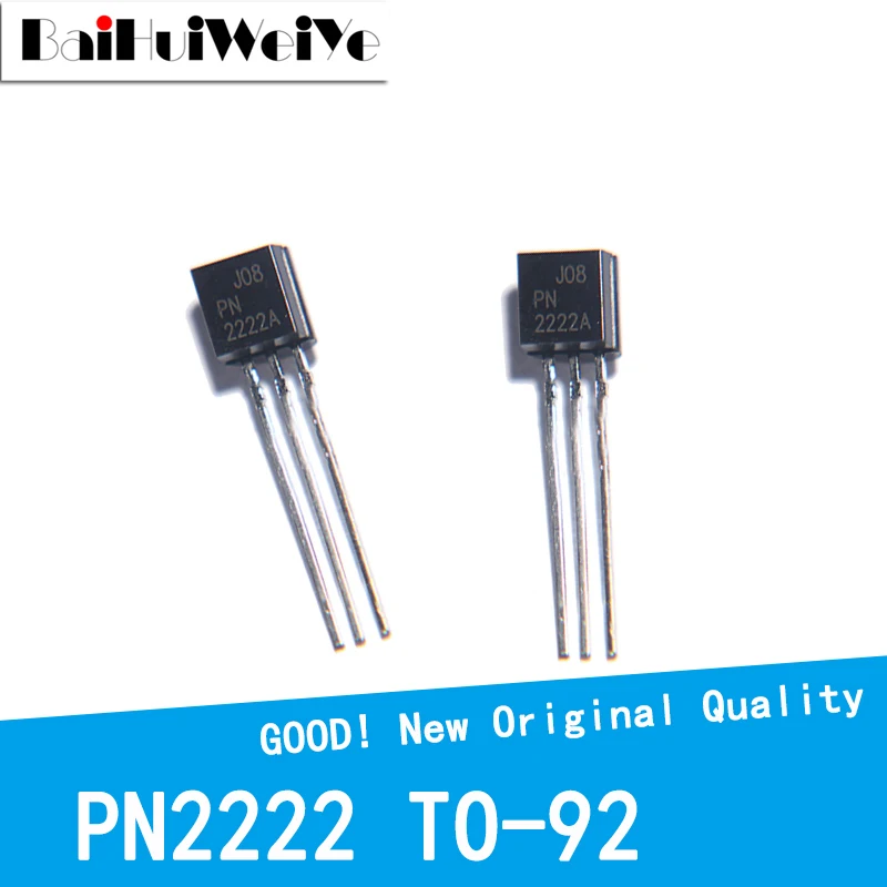 100PCS/LOT PN2222 PN2222A 2N2222 40V0.6A NPN TO-92 TO92 Triode Transistor New Original Good Quality Chipset