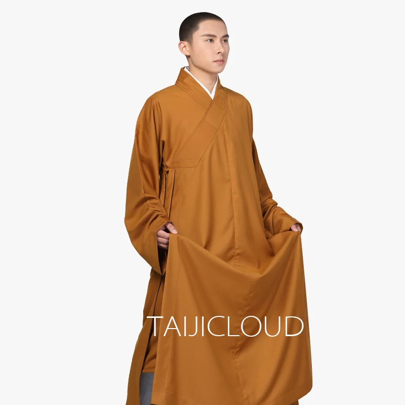 Monk Cotton Cloth Thicken Long Gown, Monk Clothes, Long Coat, Monk Robe, Monk Dress, Spring and Autumn