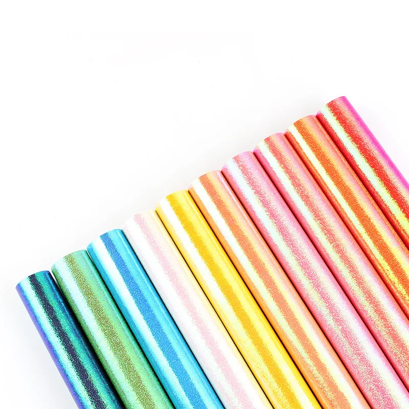 10pcs Rainbow Shiny Gift Wrapping Papers Christmas Gift Box Wrapping Papers New Year Thick Wrapping Paper Craft Paper