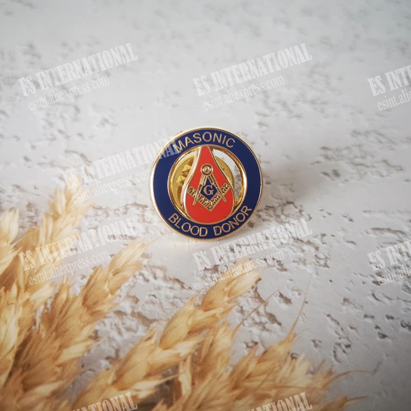 Masonic Lapel Pins Freemasonry Badge Mason Freemason G mark BLM67 MASONIC BLOOD DONOR 1.9cm simple men\'s business accessories