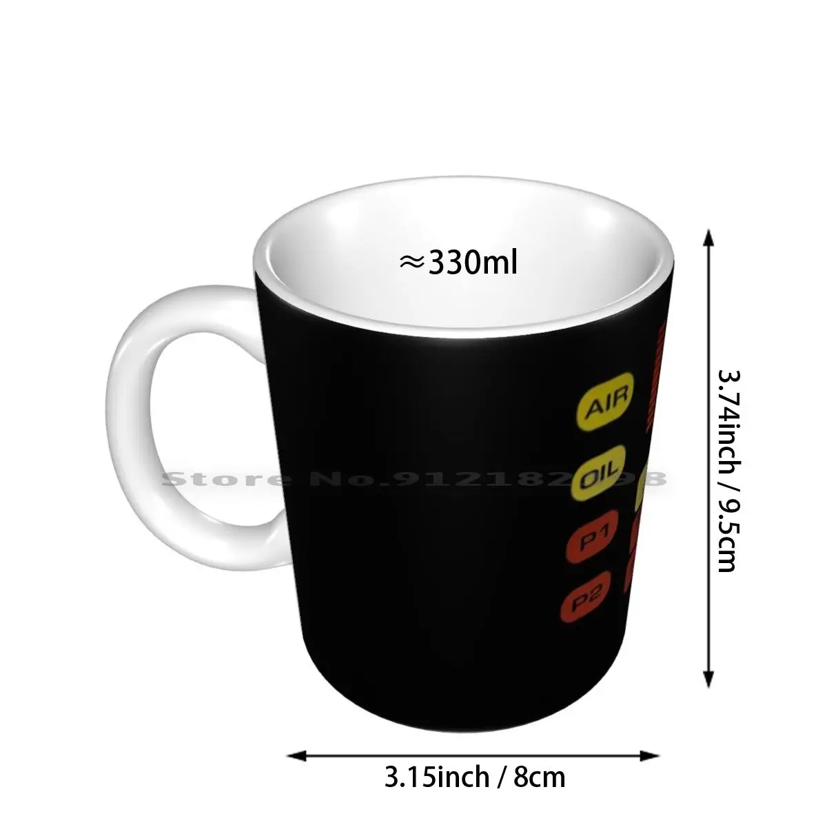 Knight Rider-Kitt Ceramic Mugs Coffee Cups Milk Tea Mug Knight Rider Kitt Michael Knight Hasselhoff Tv Series Cine Scifi Retro