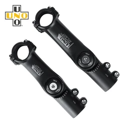 UNO Adjustable Angle Bicycle Stem Riser 25.4/31.8mm Handlebar Stem Aluminum Alloy Front Fork Stem Mountain Bike Accessories Stem