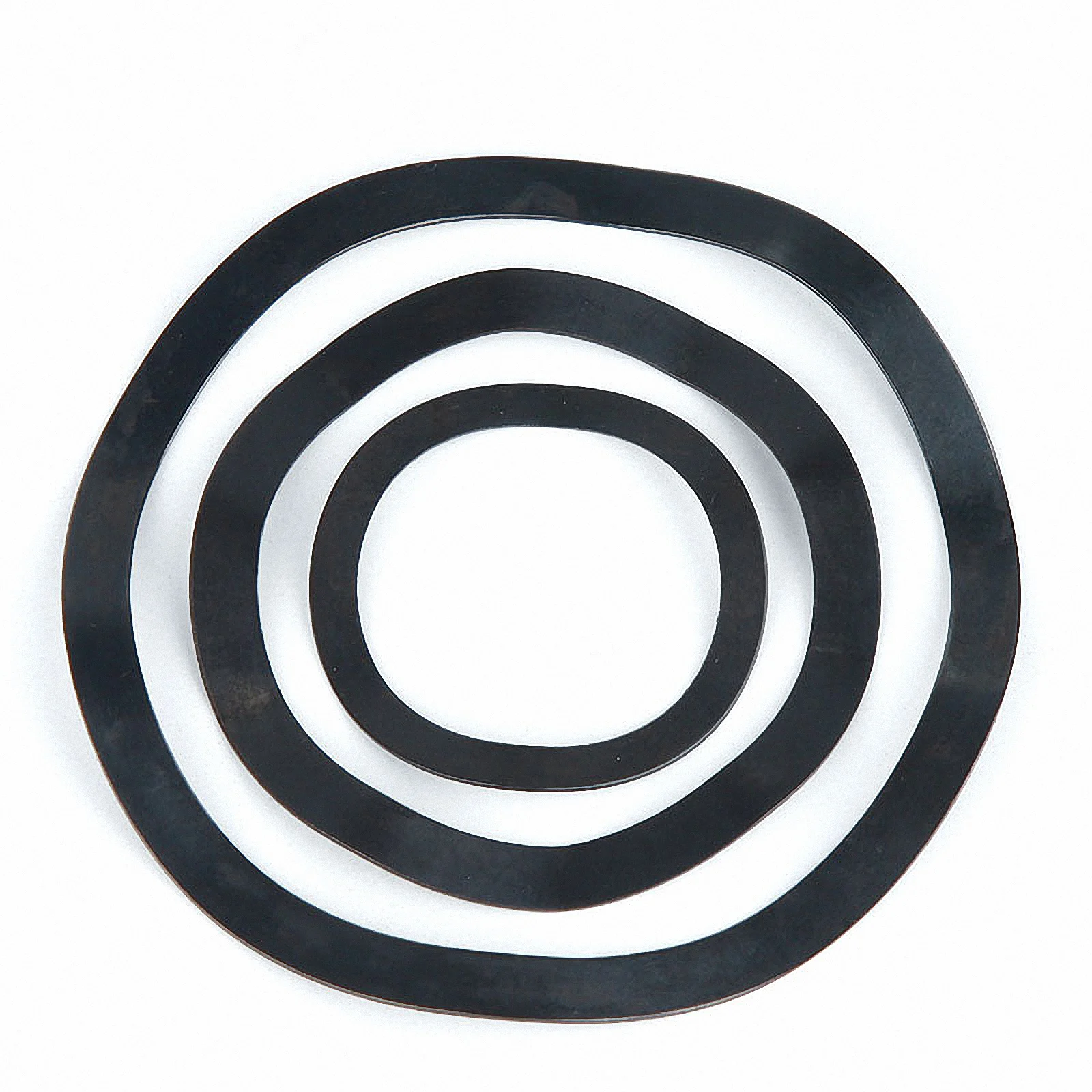 2-100pcs Black Galvanized Steel Wave Washers Wave Crest Spring Washer Wave Type Gasket Zinc Plated M3 - M118