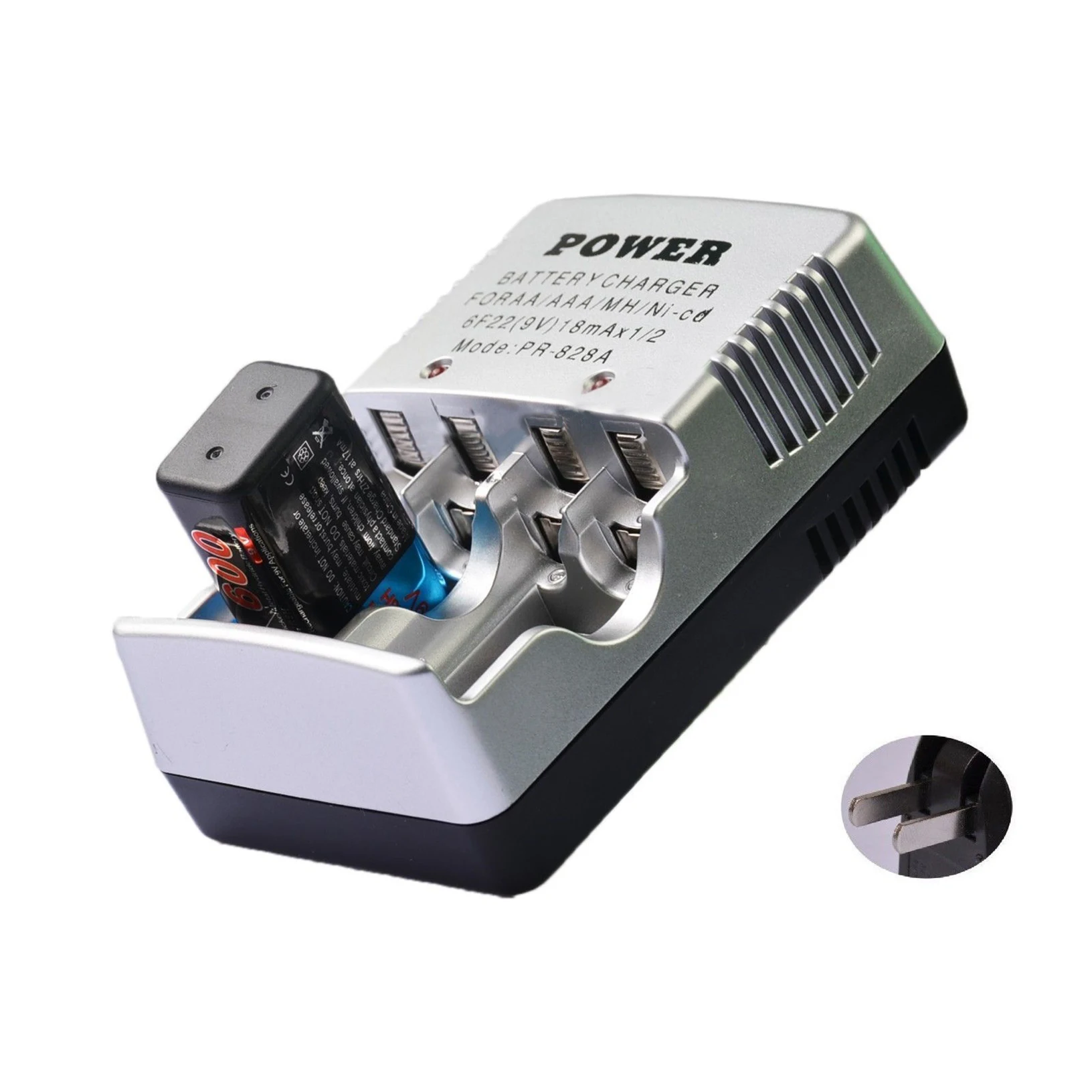 1x9 в 9 в 600 мАч Power Black Ni-MH перезаряжаемая батарея PPS block + зарядное устройство US/ EU/AU/UK вилка адаптер