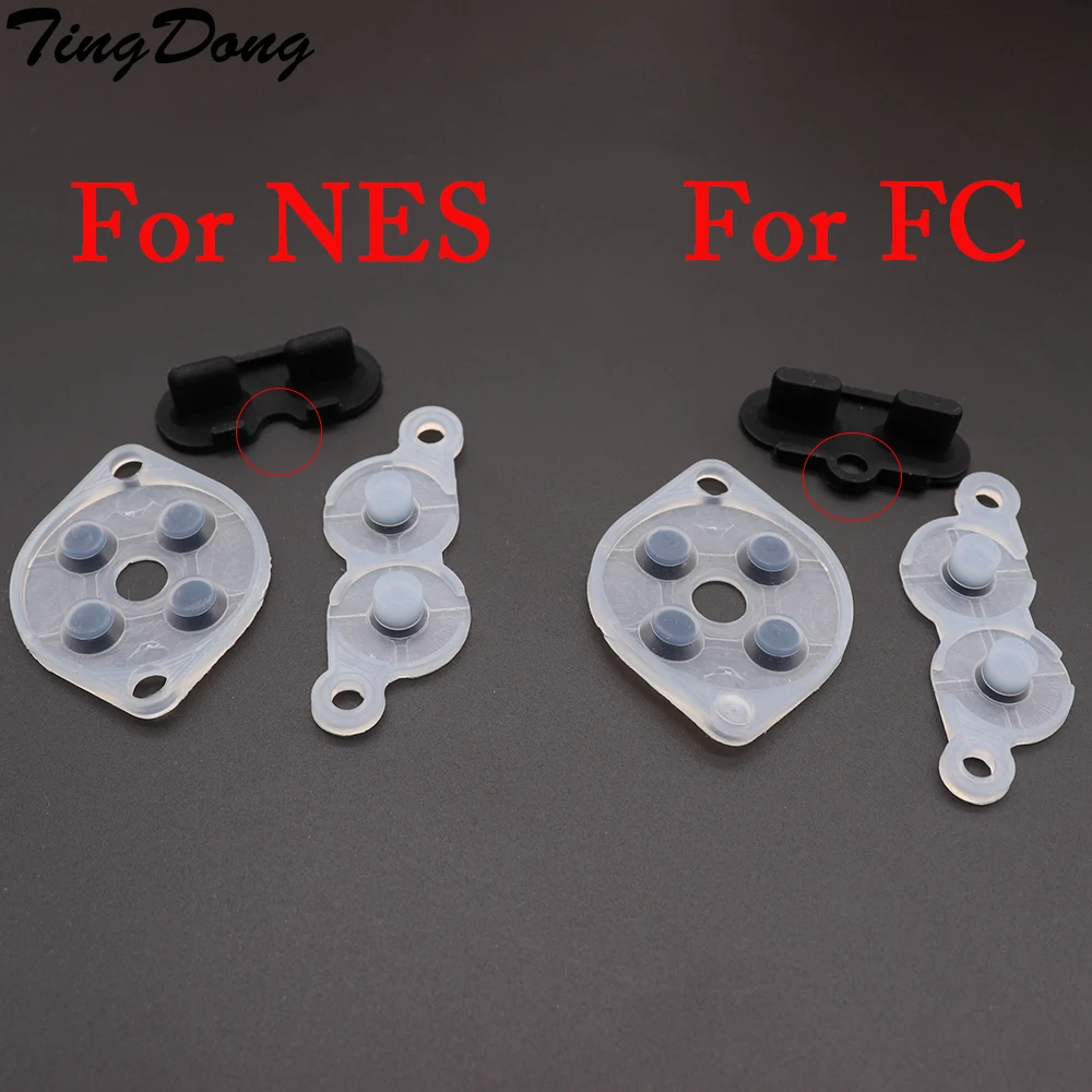 

TingDong Rubber Replacement Parts For NES FC PC Controller Joy Pad Silicon Conduct Rubber Button