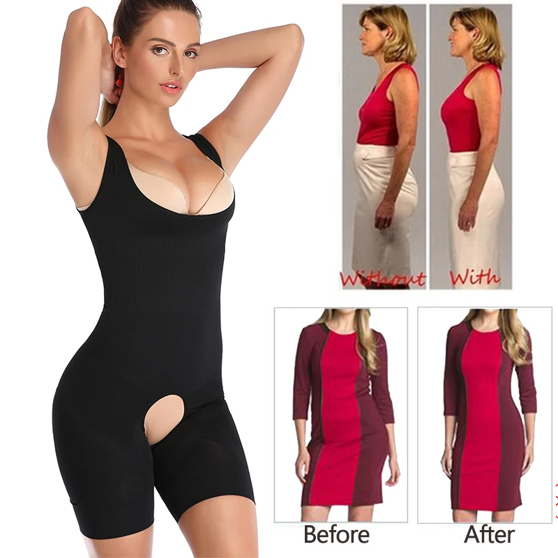 Women Full Body Shaper Seamless Firm Control Fajas Waist Trianer Underwear Waist Cincher Corset Tummy Girdle Bodysuit Shapewear