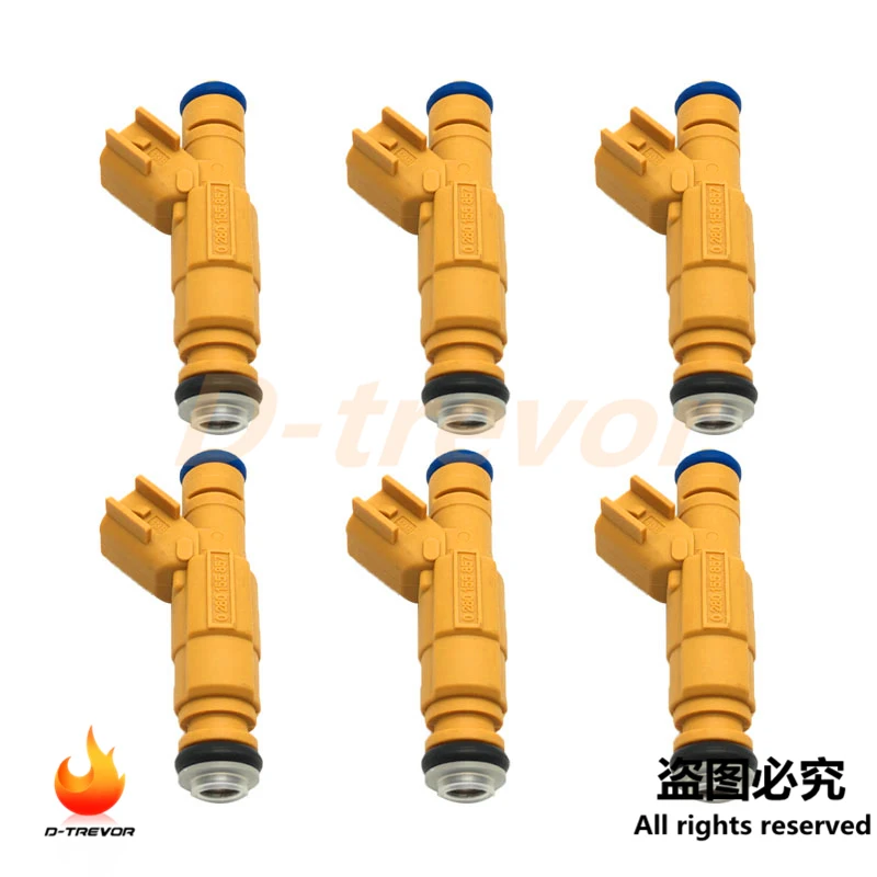 

6PCS Fuel Injector 0280155857 XW7E-A5B For Ford E-350 F-250 F-350 6.8L Mercury Lincoln 4.6L