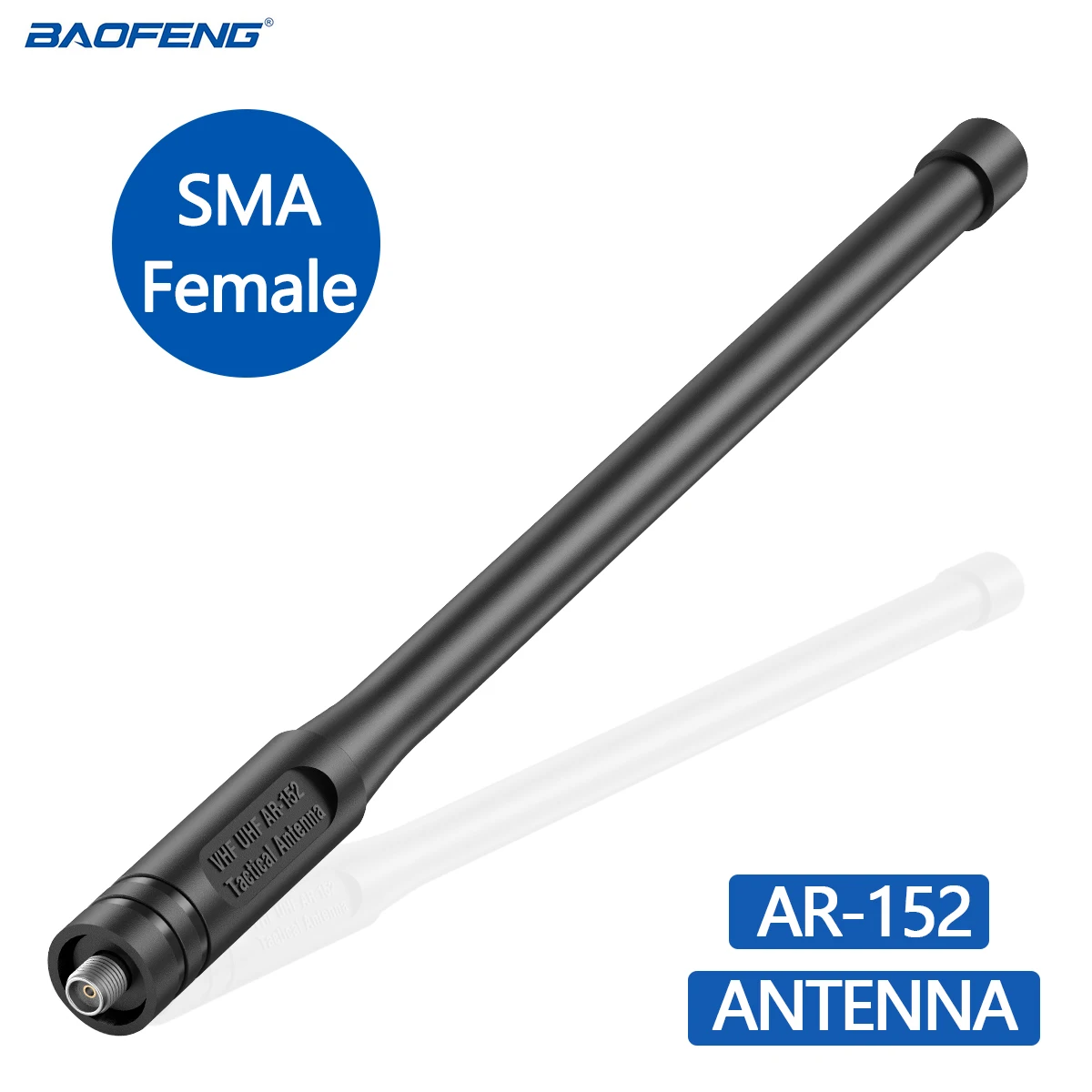 Baofeng Walkie Talkie AR-152 Tactical Antenna SMA-Female Dual Band VHF UHF 144/430Mhz For Baofeng AR-152 UV-5R UV-82 BF-888S