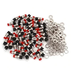 50Pcs PBS-110 7mm 2Pin Momentary Self-Return OFF-MOM Normally Open Mini Push Button Switch